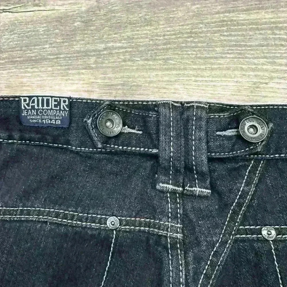 Raider Authentic Jeans Mens Size 42x32 Baggy Hiphop Y2K Grunge Hiphop Casual Dad - Picture 11 of 16